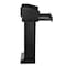 Adiroffice Wood Floor Stand-Up Podium Lectern with Storage Drawer in Black ADI661-012-BLK-MK - alternate 8